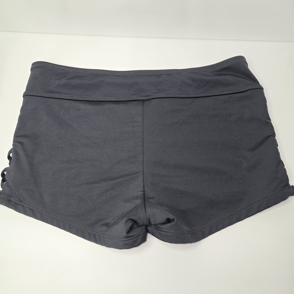 Kona Sol Black Women's Bike Shorts with Side Lattice - Picture 2 of 4